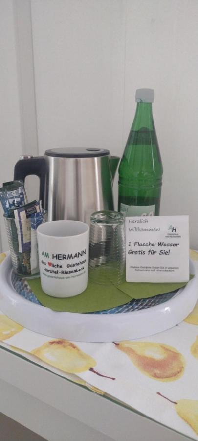 Gaestehaus Am Hermann Hörstel Esterno foto