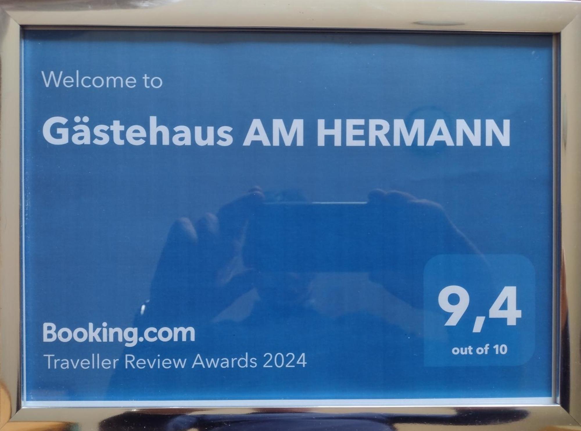 Gaestehaus Am Hermann Hörstel Esterno foto