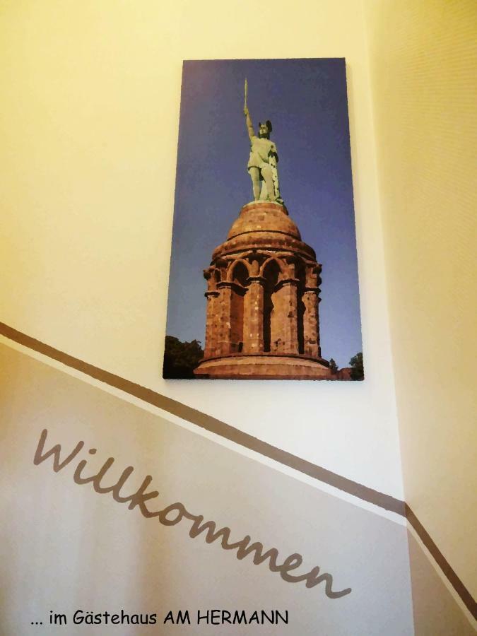 Gaestehaus Am Hermann Hörstel Esterno foto
